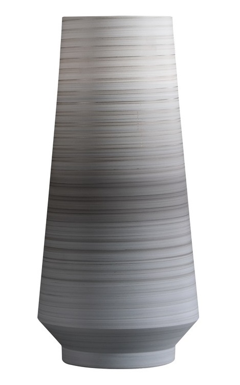 Artic vase on feet L – 15.5×35 – grey – 20316