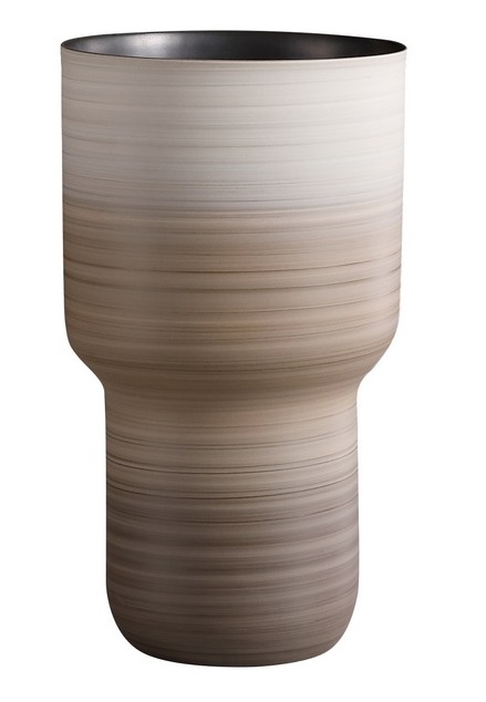 Coral vase on feet M – 19×32 – brown – 20322