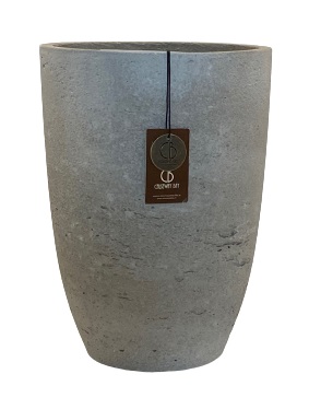 Babinda cement light high round B – 16.5×16.5×22.5 – Olive – 81618
