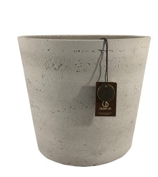 Batlow cement light cachepot A – 32x32x27 – Olive – 81656