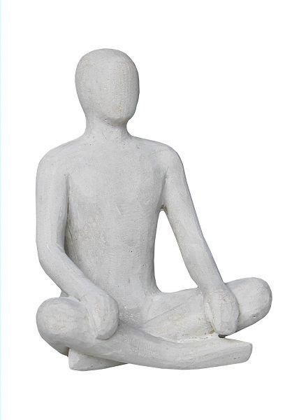 Sitting man crossed legs SS single – 22x18x28 – Beige – 82257