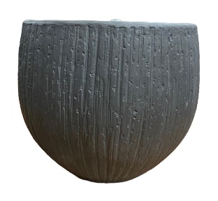 Clare lotus pot C – 40x40x34 – Antique grey – 83555