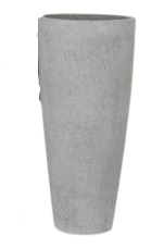 Clayton high vase round A – 48×100 – concrete grey – 83624