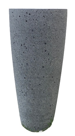 Clayton high vase round A – 48×100 – laterite grey – 83683