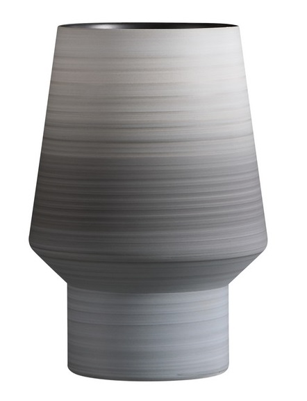Artic vase on feet M – grey