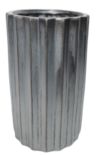Quebec vase 30 – metallic grey