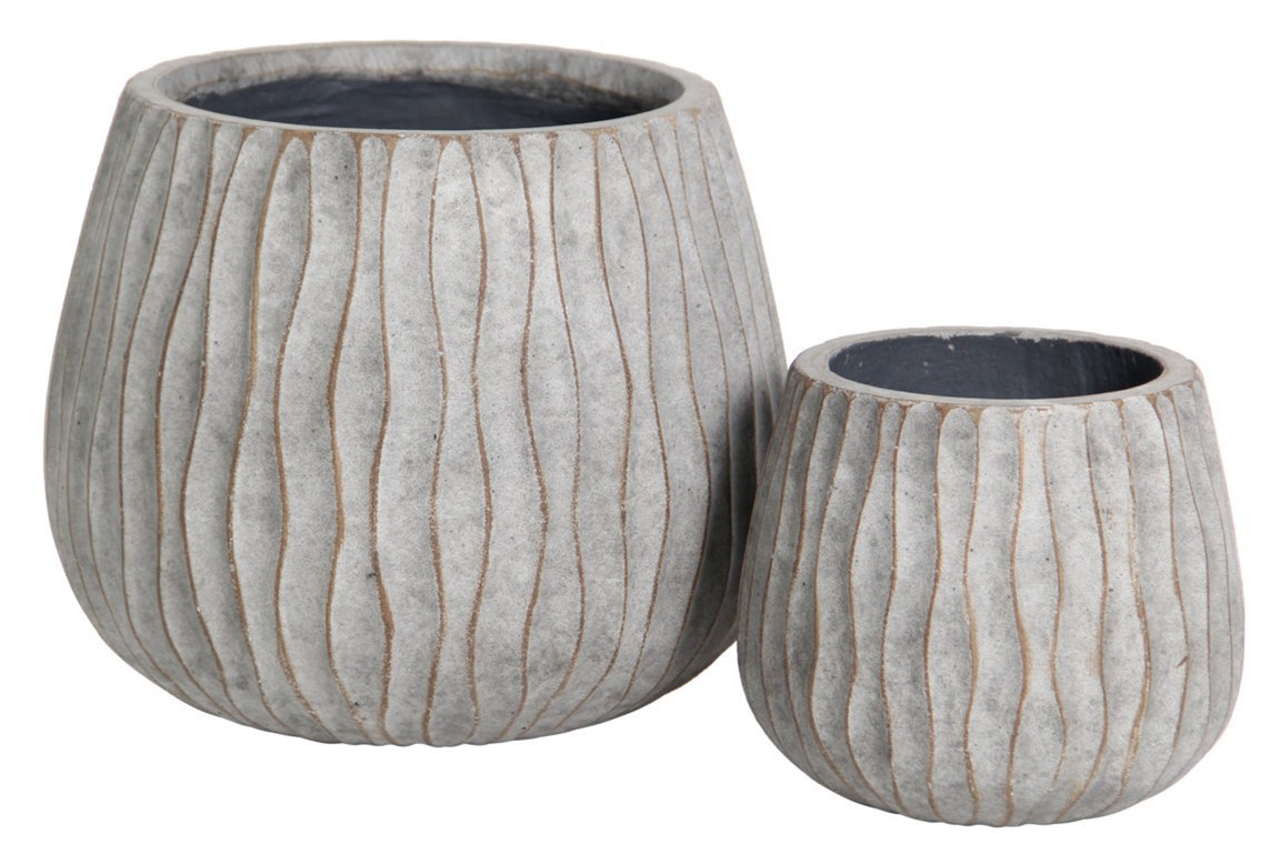 Cleve bowl waves set 2 – Rusty grey