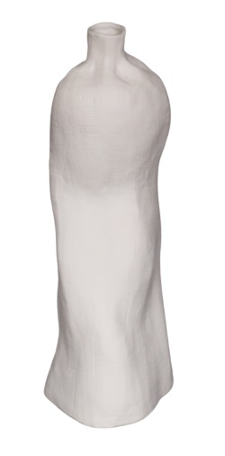 Celtic dented bottle vase XL – white
